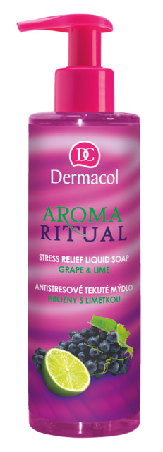 Dermacol - Aroma Ritual - mýdlo na ruce - hrozny s limetkou - 250 ml